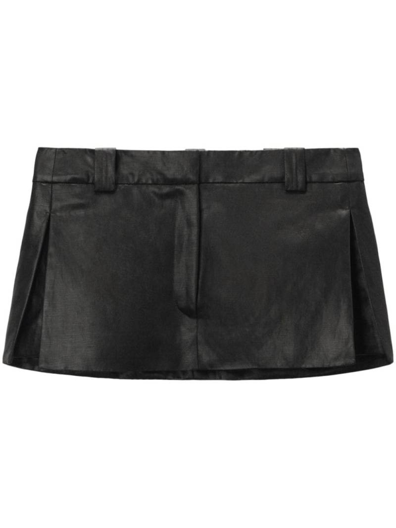 Alexander Wang side-slit skort - Black von Alexander Wang