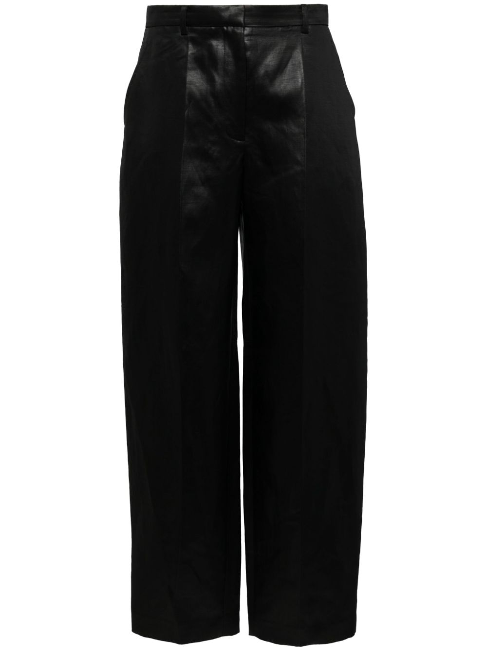 Alexander Wang creased straight trousers - Black von Alexander Wang