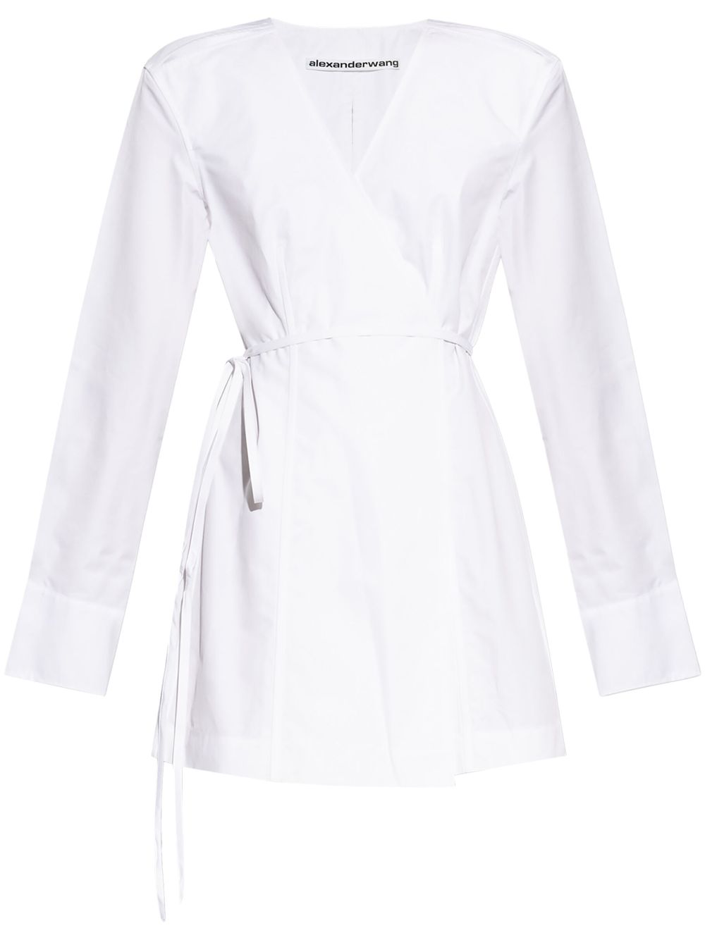 Alexander Wang slit-detailing wrap dress - White von Alexander Wang