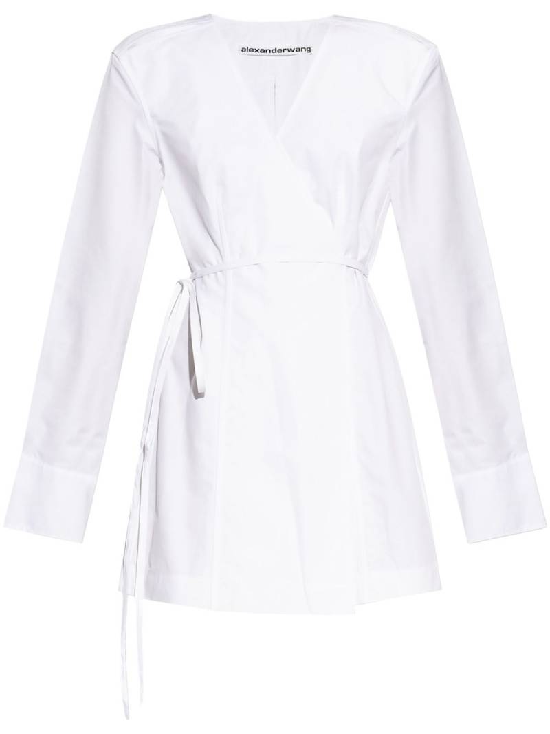 Alexander Wang slit-detailing wrap dress - White von Alexander Wang