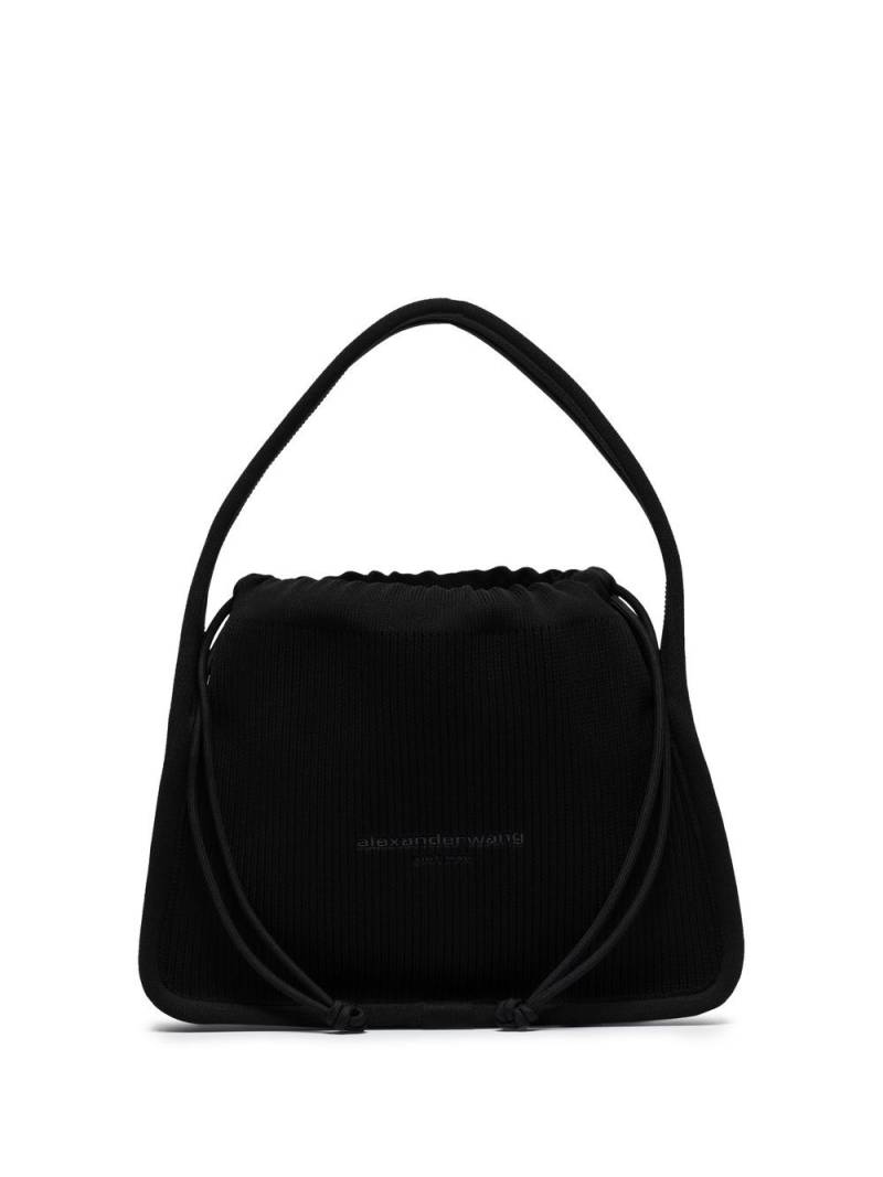 Alexander Wang small Ryan ribbed tote bag - Black von Alexander Wang