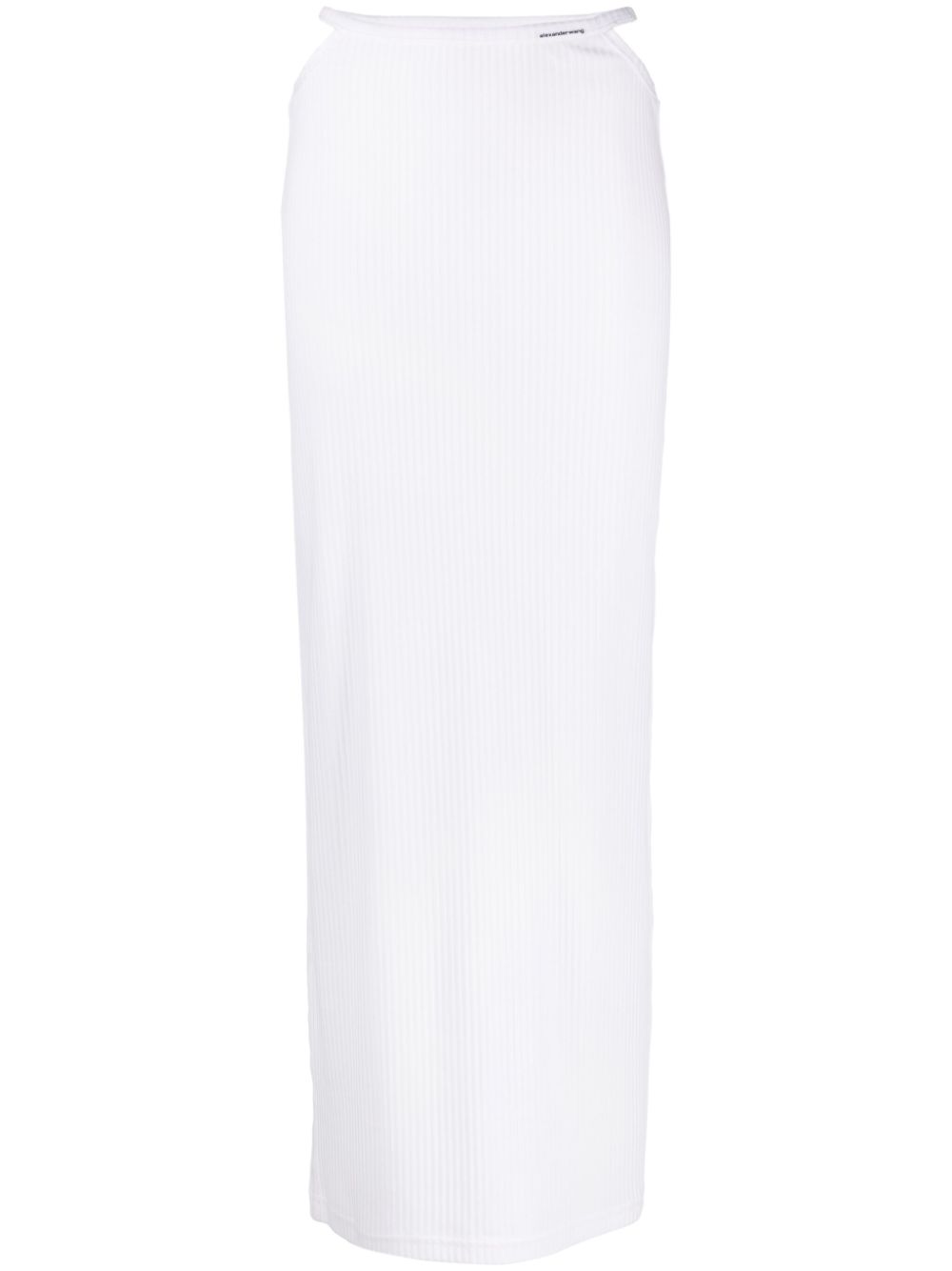 Alexander Wang cut-out ribbed maxi skirt - White von Alexander Wang