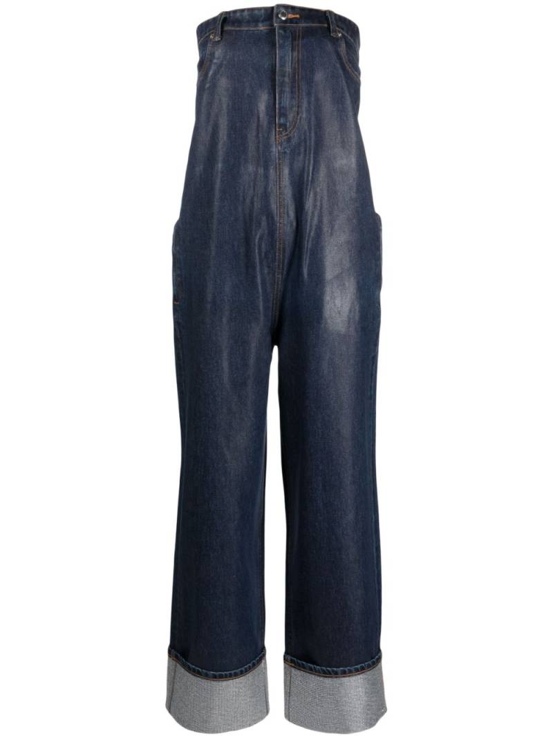 Alexander Wang strapless denim jumpsuit - Blue von Alexander Wang