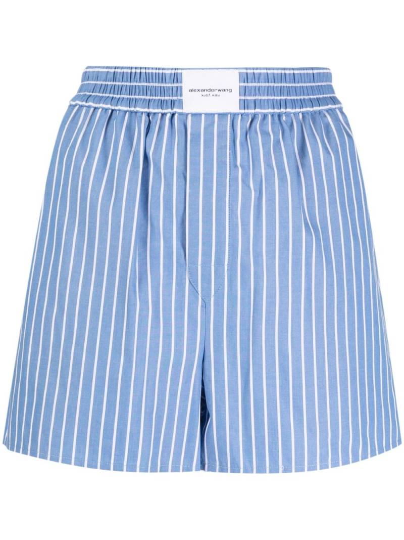 Alexander Wang striped boxer shorts - Blue von Alexander Wang