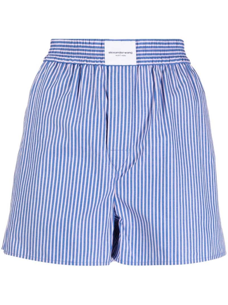 Alexander Wang striped boxer shorts - Blue von Alexander Wang