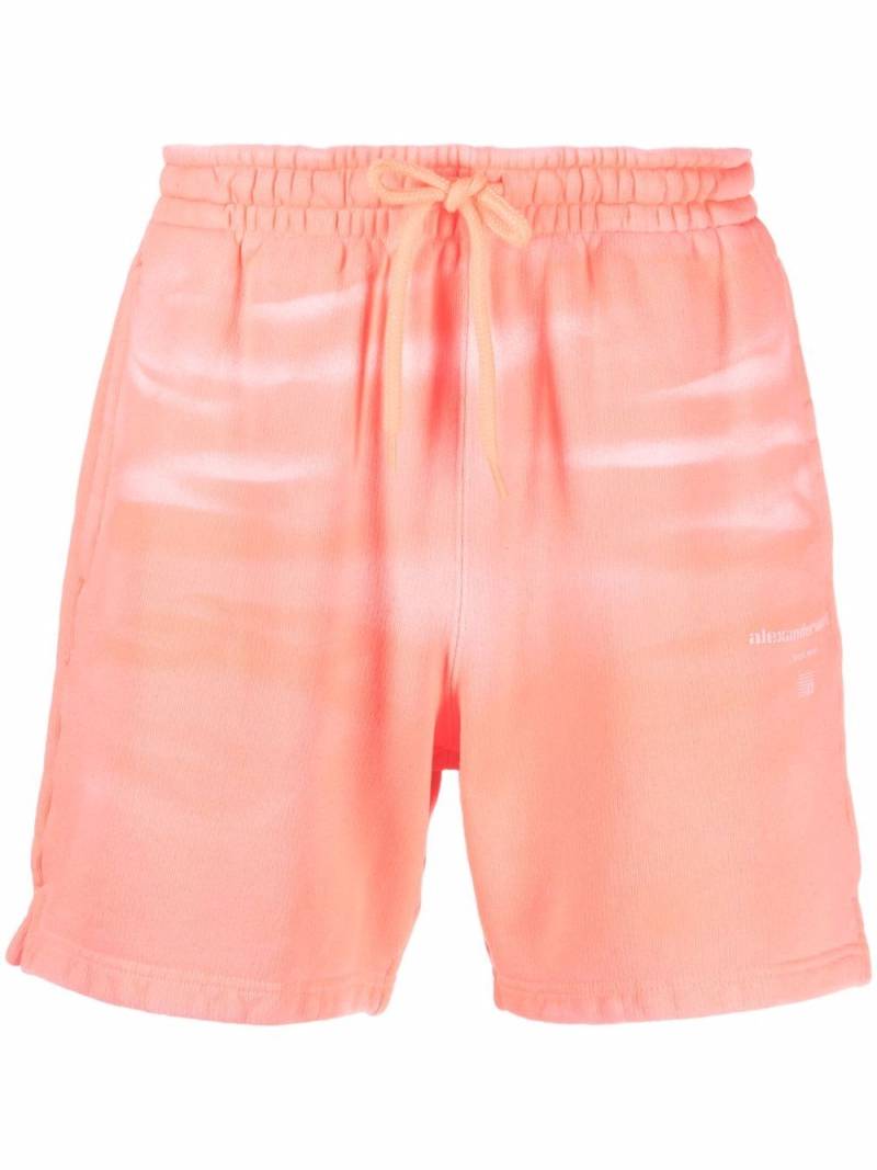 Alexander Wang tie-dye cotton track shorts - Pink von Alexander Wang