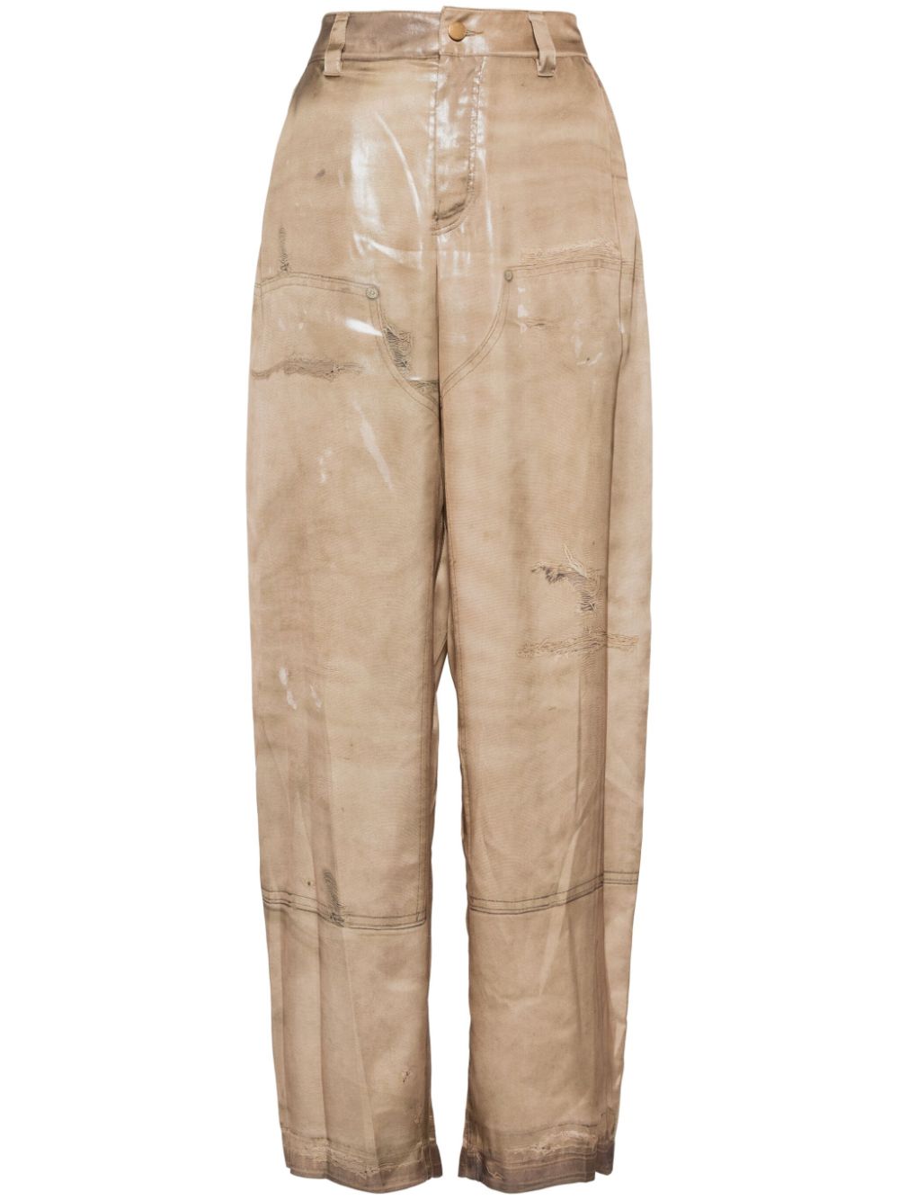 Alexander Wang trompe-l'oeil print pants - Neutrals von Alexander Wang