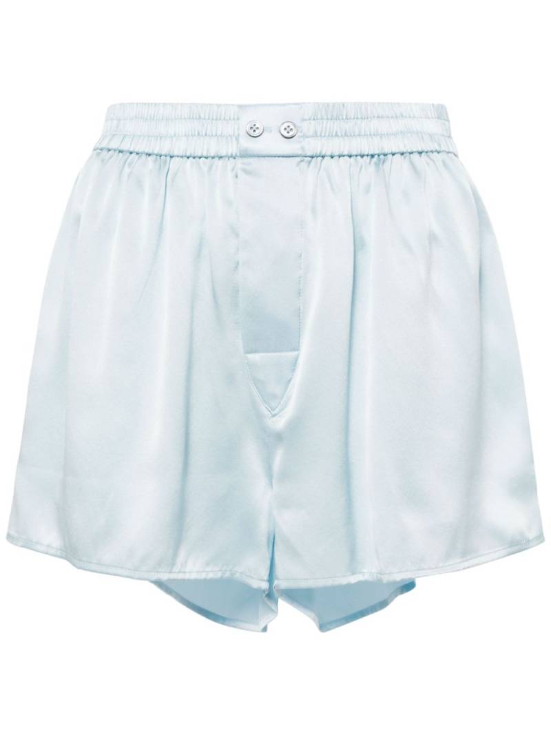 Alexander Wang tulle cut-out shorts - Blue von Alexander Wang