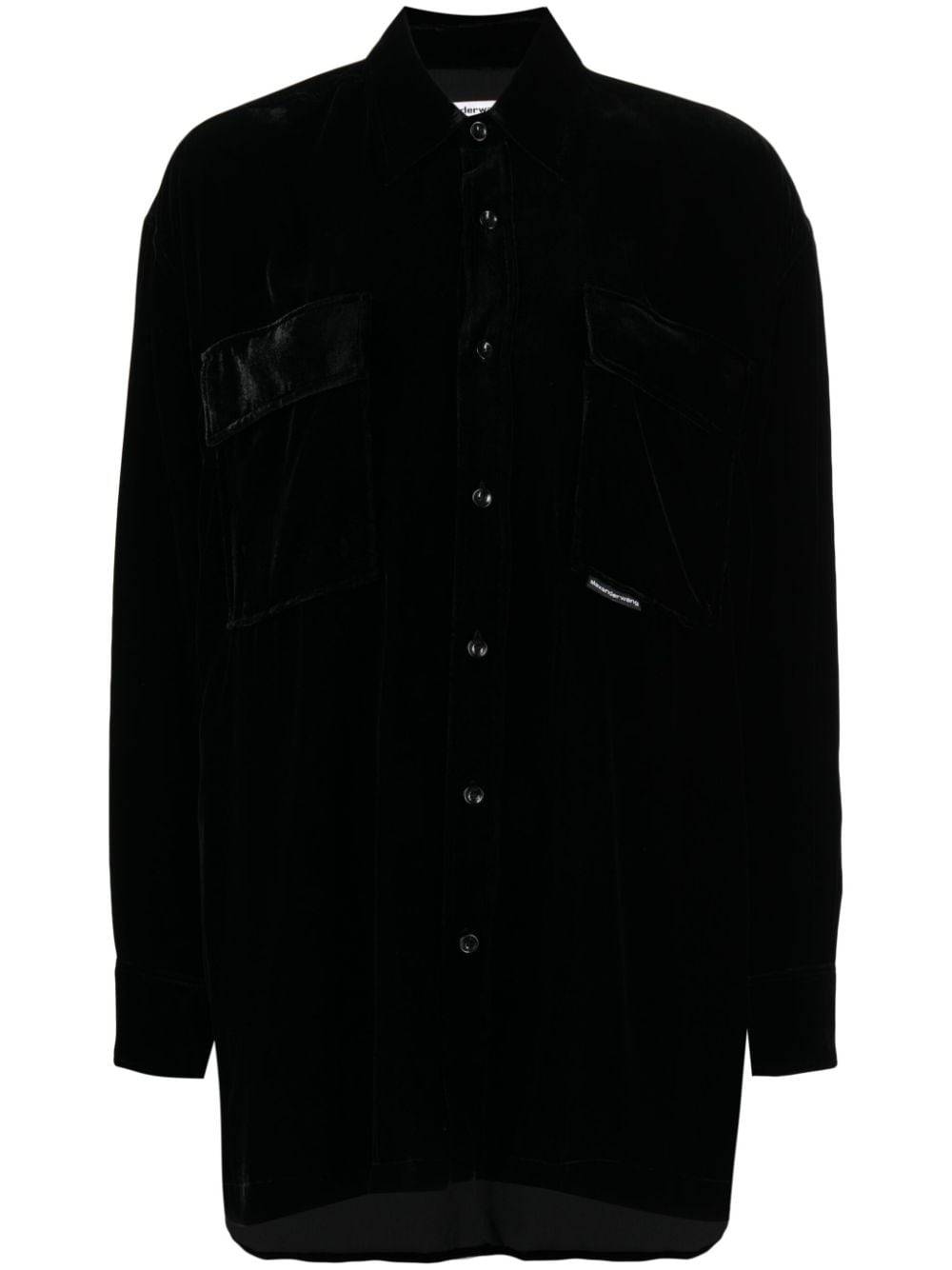 Alexander Wang velvet shirt jacket - Black von Alexander Wang