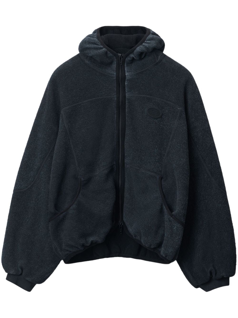 Alexander Wang zip-up cotton hoodie - Blue von Alexander Wang