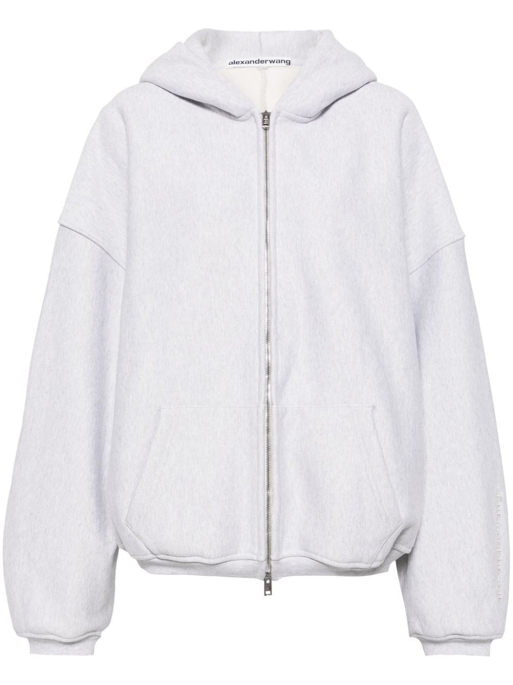 Alexander Wang zip-up cotton hoodie - Grey von Alexander Wang