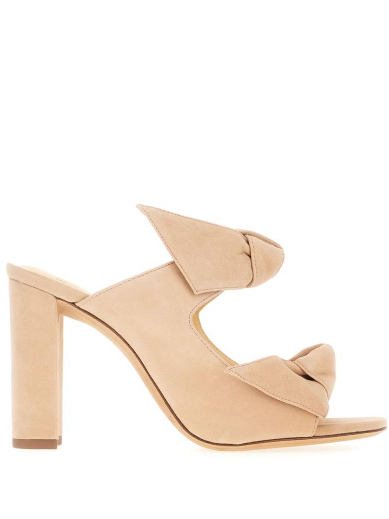 Alexandre Birman 100mm suede mules - Neutrals von Alexandre Birman