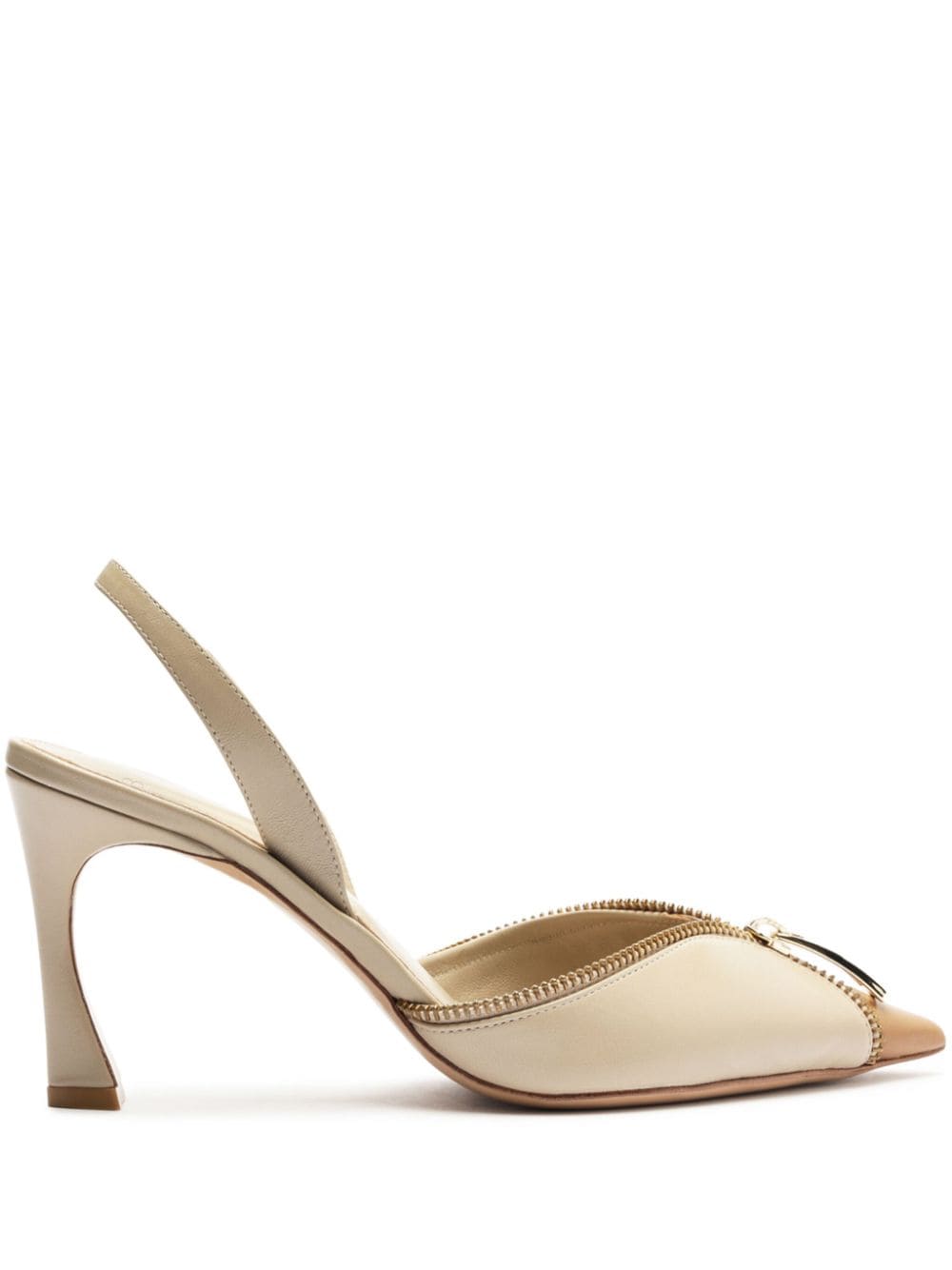 Alexandre Birman 85mm Zoe slingback pumps - Neutrals von Alexandre Birman