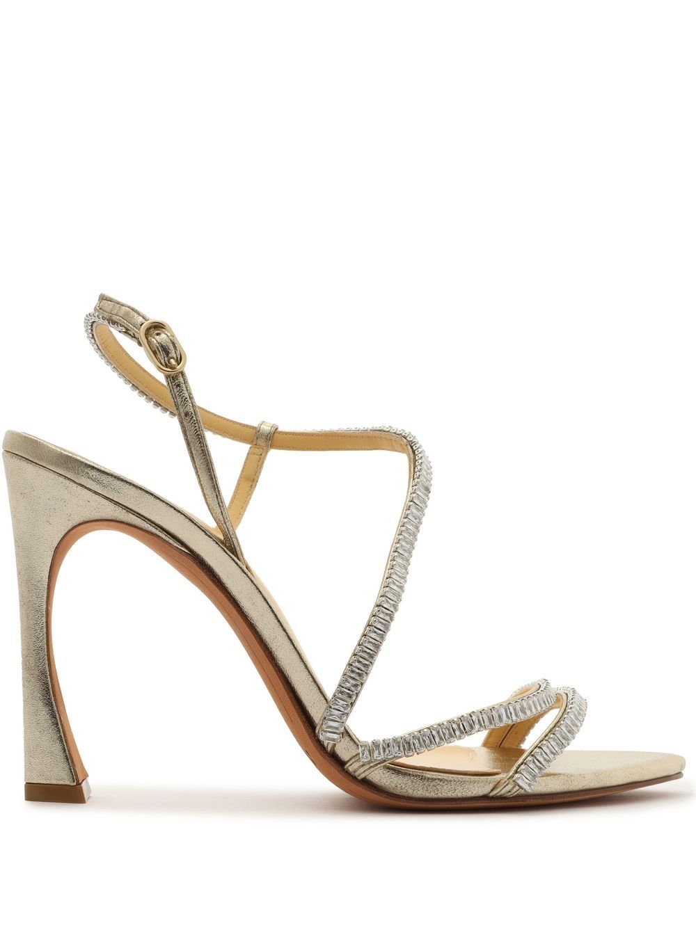 Alexandre Birman Alana Zircone high-heel sandals - Gold von Alexandre Birman