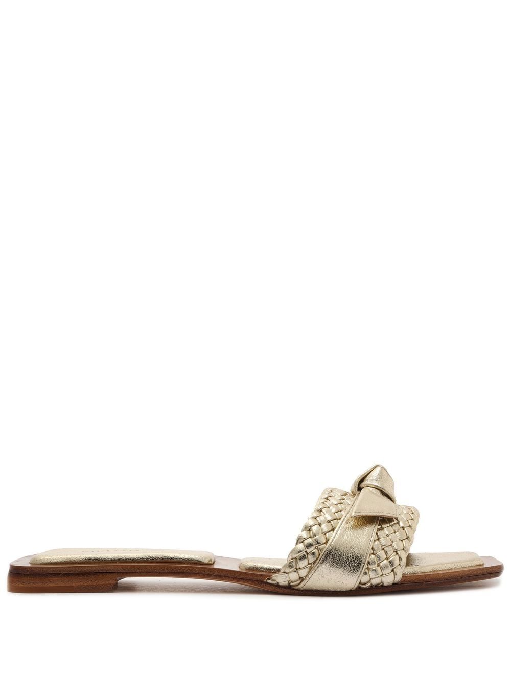 Alexandre Birman Clarita open toe slides - Gold von Alexandre Birman