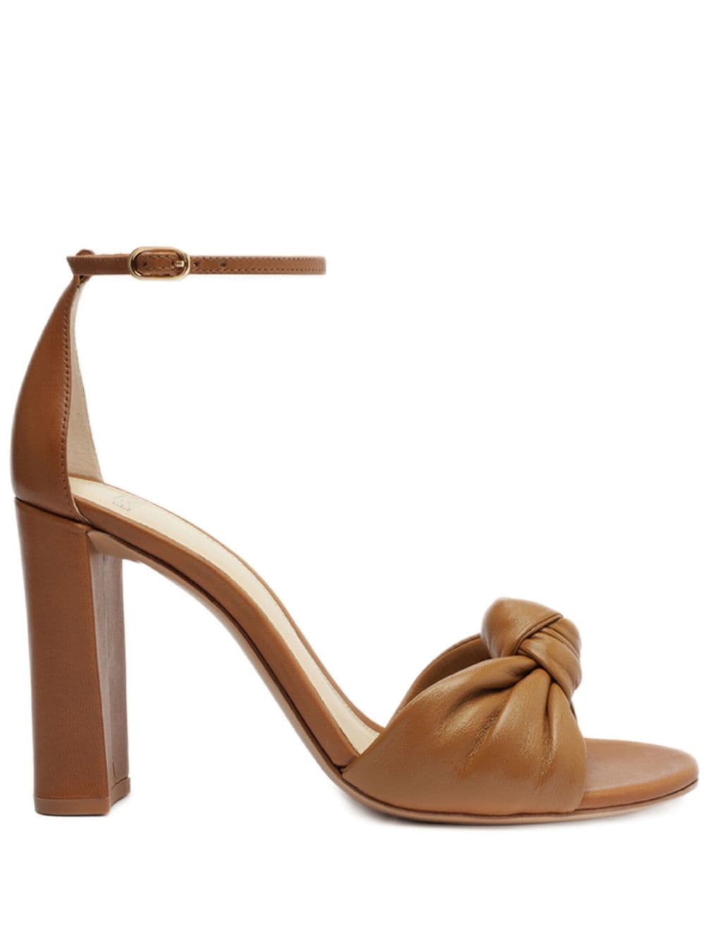 Alexandre Birman Kace Block 90 leather sandals - Brown von Alexandre Birman