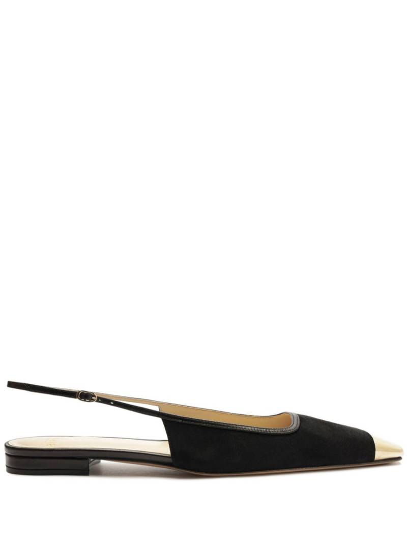 Alexandre Birman Olivia slingback flat pumps - Black von Alexandre Birman