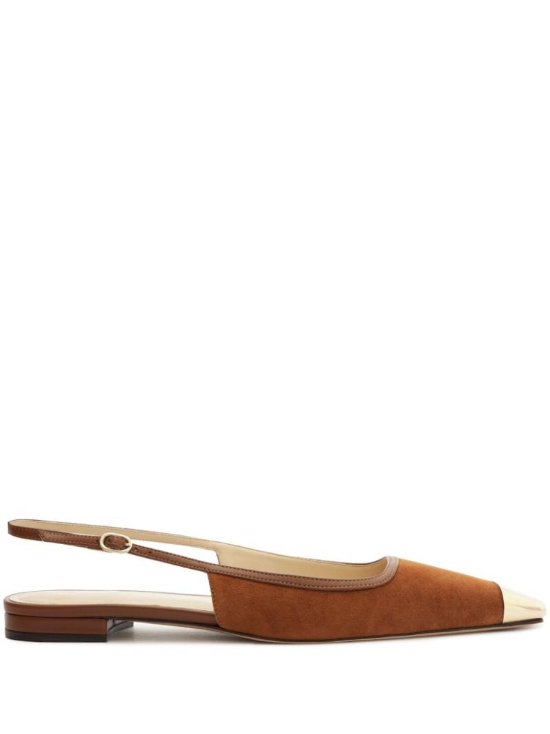 Alexandre Birman Olivia slingback flat pumps - Brown von Alexandre Birman