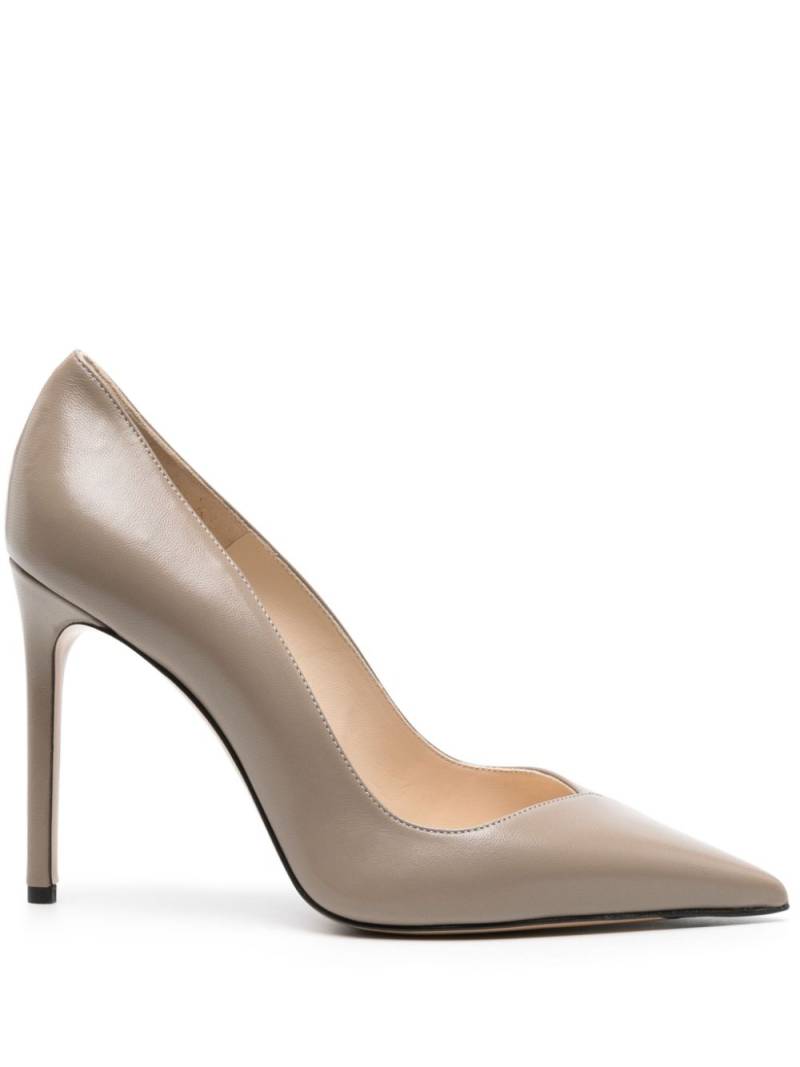 Alexandre Birman Pamela 100mm leather pumps - Grey von Alexandre Birman