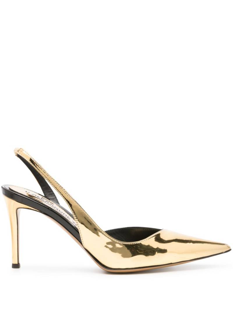 Alexandre Vauthier 105mm metallic panelled pumps - Gold von Alexandre Vauthier