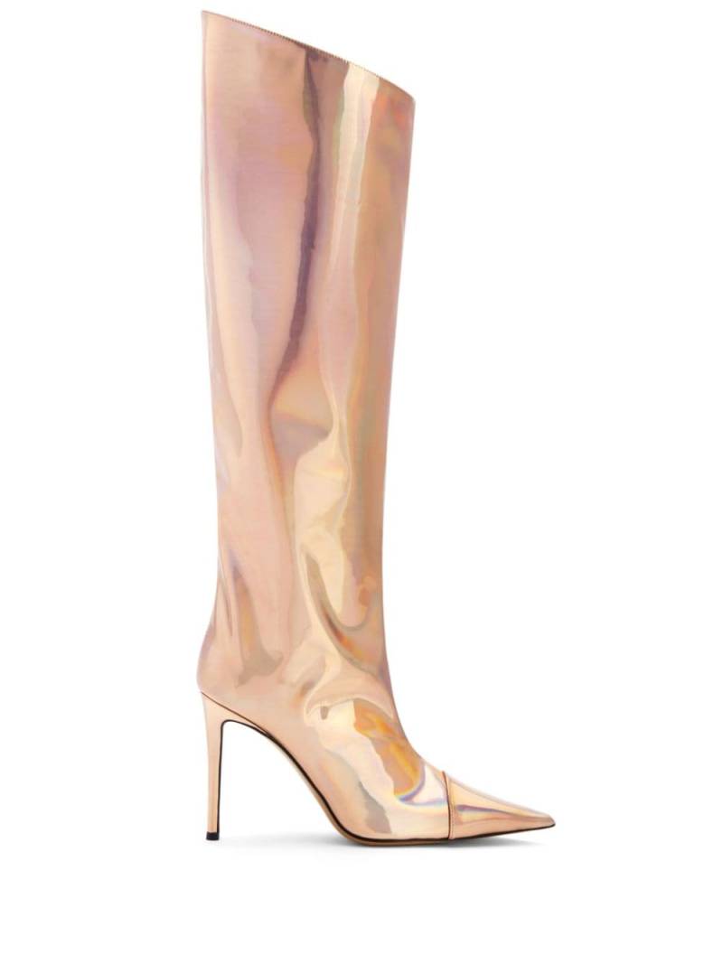 Alexandre Vauthier Alex 105mm metallic-finish boots - Neutrals von Alexandre Vauthier