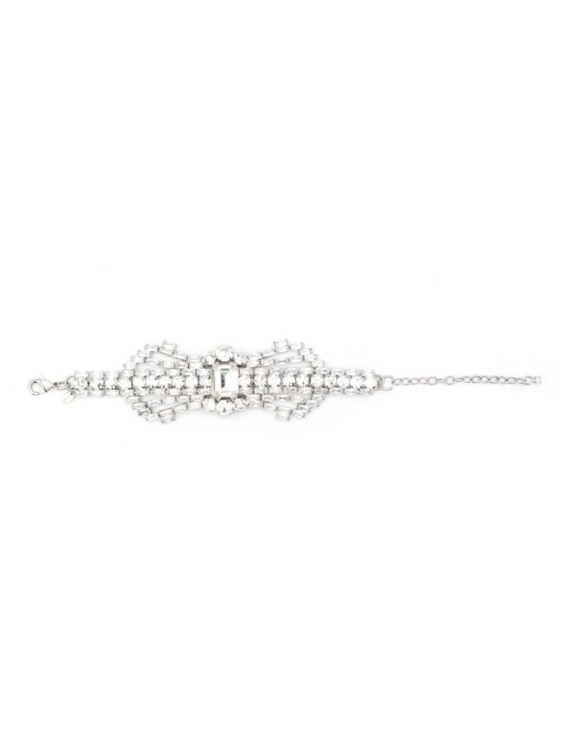 Alexandre Vauthier Bow Tie rhinestone-embellished bracelet - Silver von Alexandre Vauthier