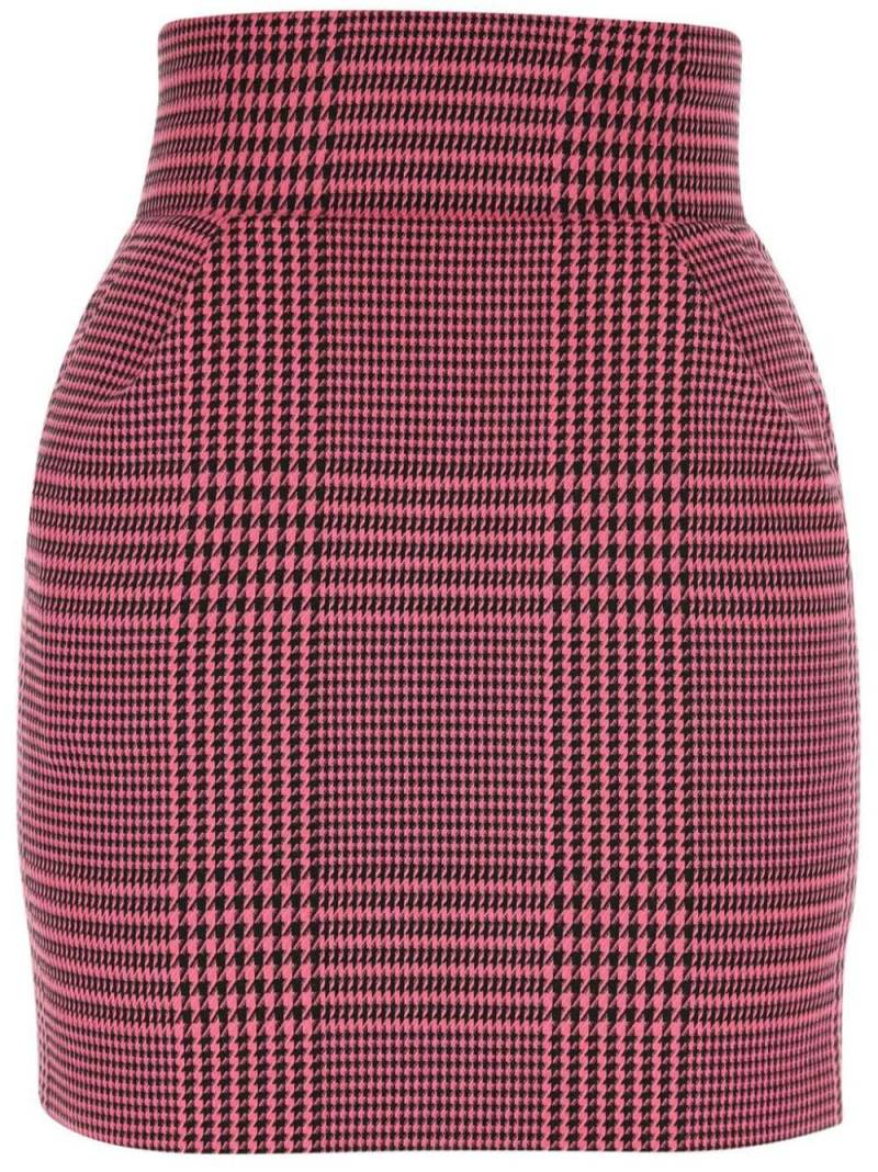 Alexandre Vauthier checked mini skirt - Pink von Alexandre Vauthier