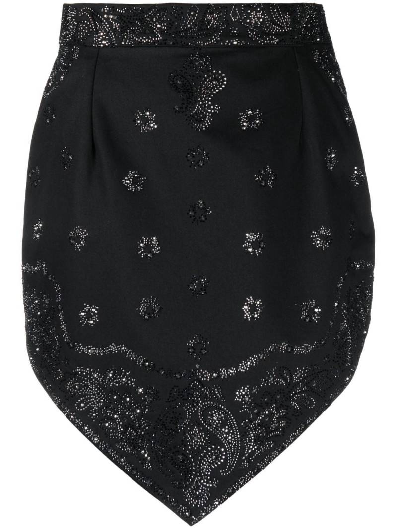 Alexandre Vauthier crystal-embellished bandana mini skirt - Black von Alexandre Vauthier