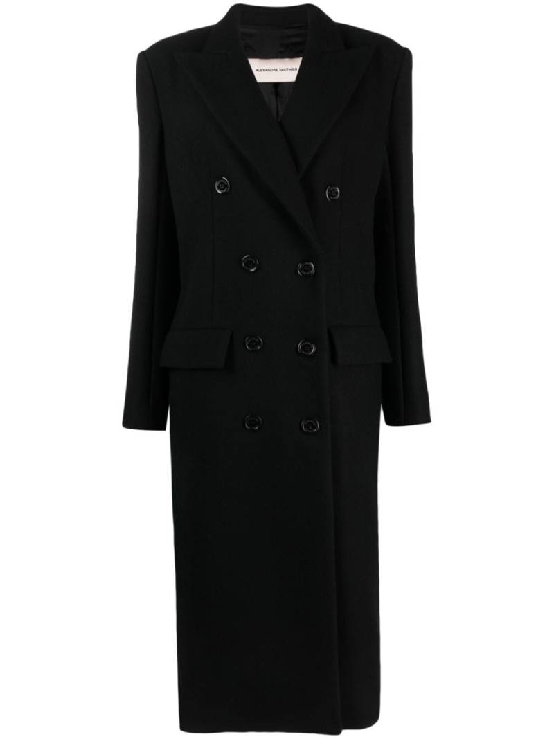 Alexandre Vauthier double-breasted long-length coat - Black von Alexandre Vauthier