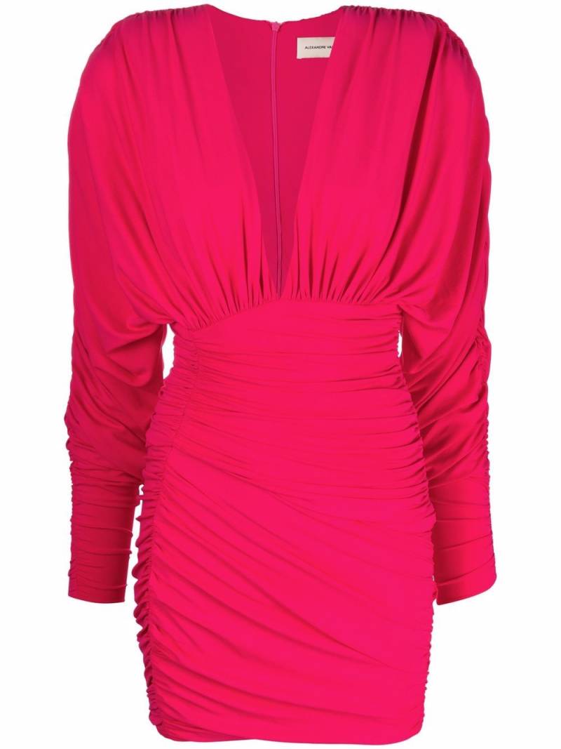 Alexandre Vauthier draped long-sleeve dress - Pink von Alexandre Vauthier