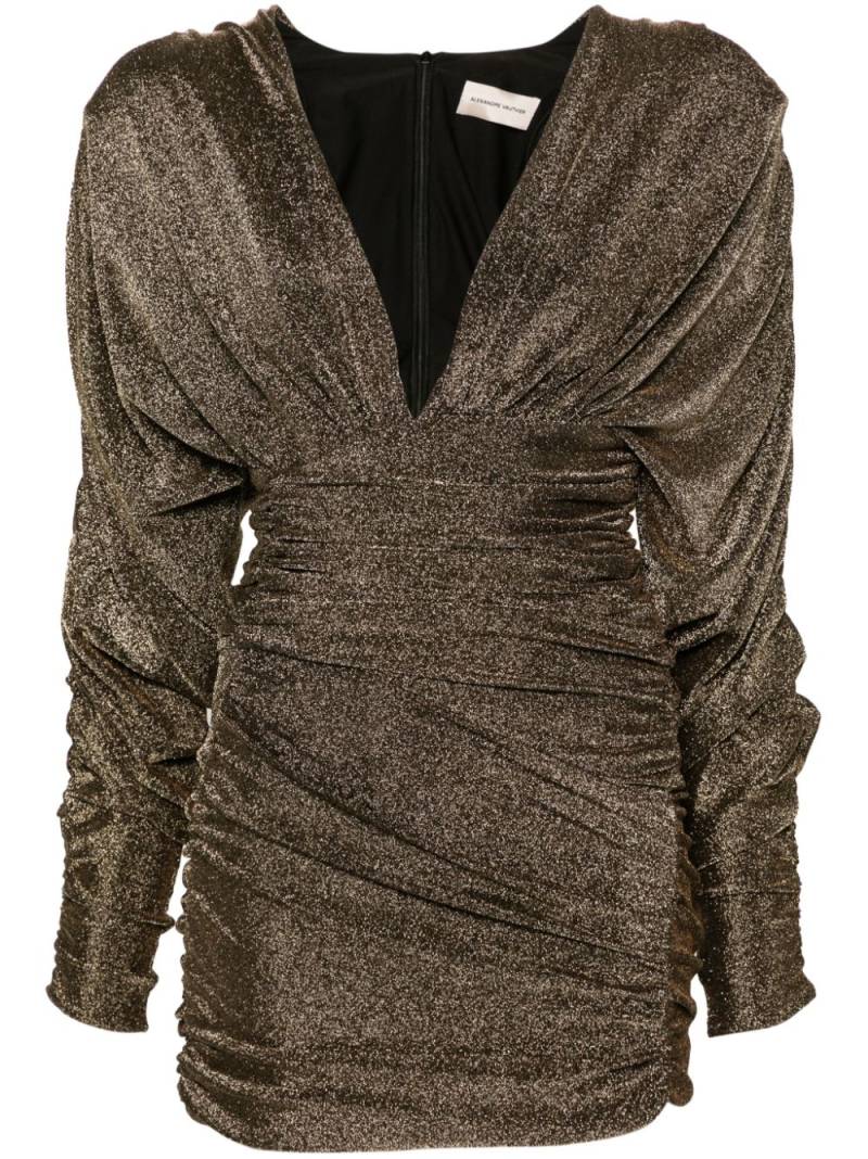 Alexandre Vauthier draped lurex minidress - Gold von Alexandre Vauthier