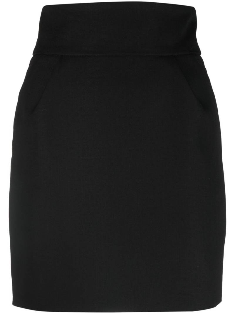 Alexandre Vauthier high-waist wool miniskirt - Black von Alexandre Vauthier