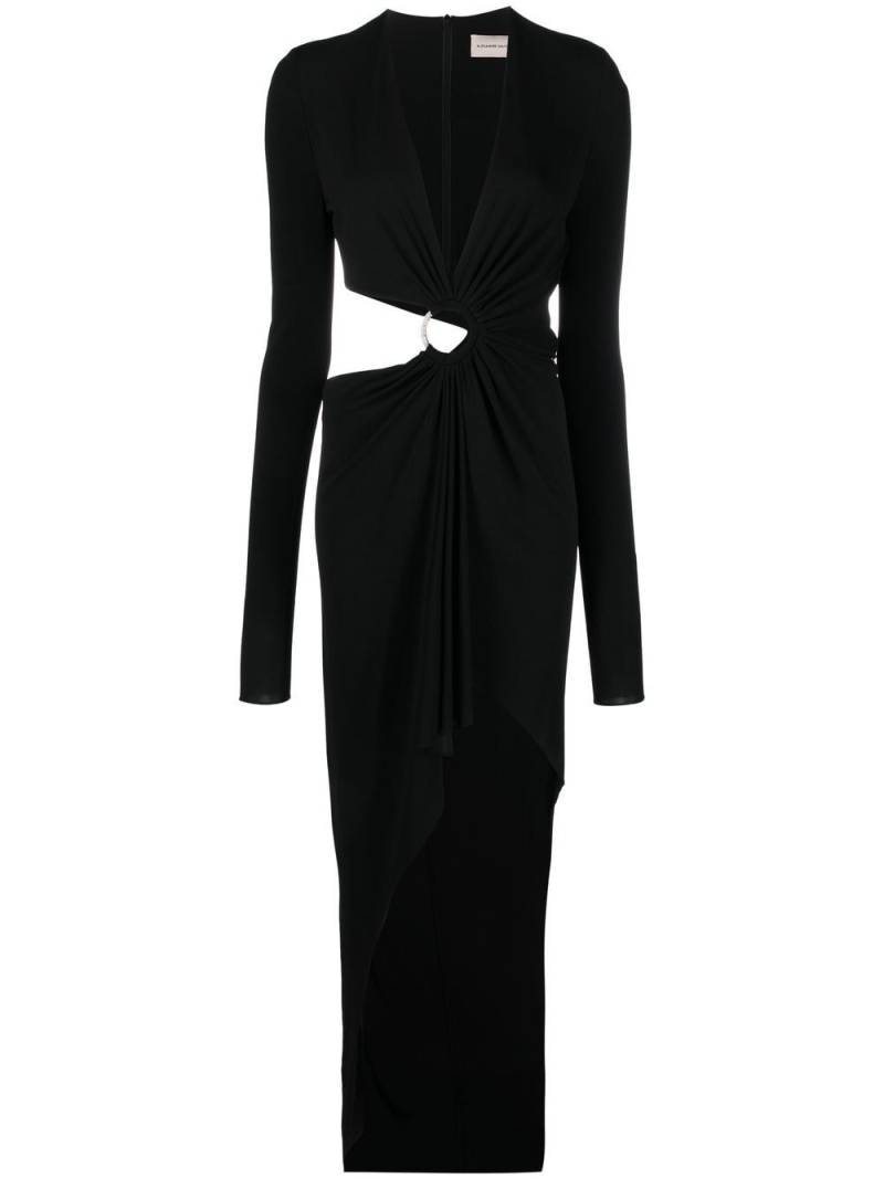 Alexandre Vauthier hoop-detail cut-out dress - Black von Alexandre Vauthier