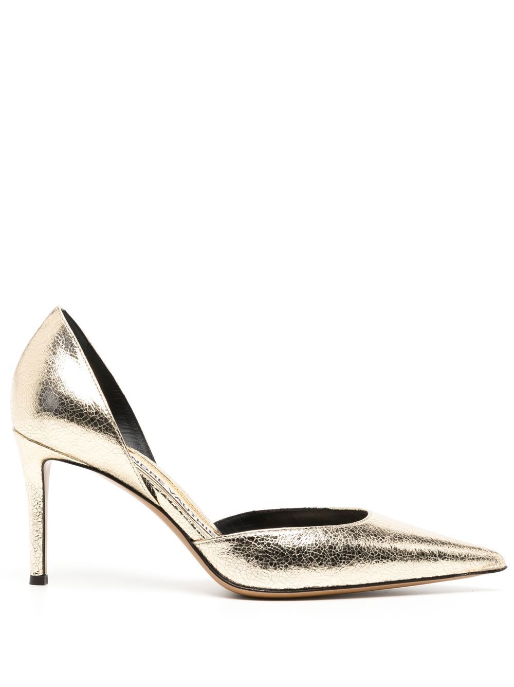 Alexandre Vauthier metallic-finish 80mm leather pumps - Gold von Alexandre Vauthier