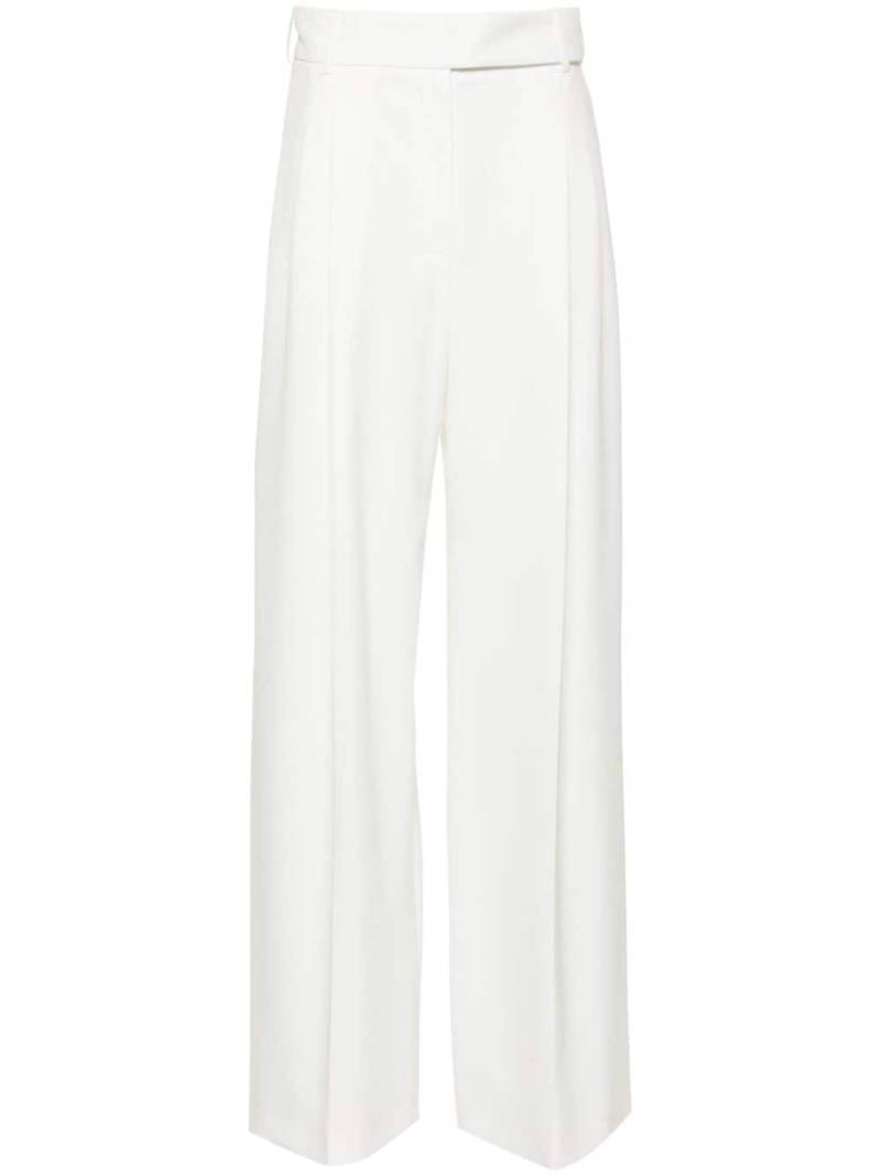 Alexandre Vauthier mid-rise palazzo crepe trousers - White von Alexandre Vauthier