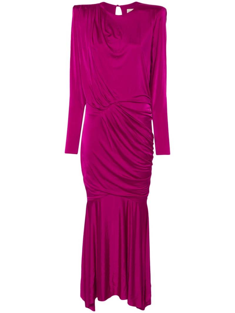 Alexandre Vauthier pleated satin maxi dress - Pink von Alexandre Vauthier