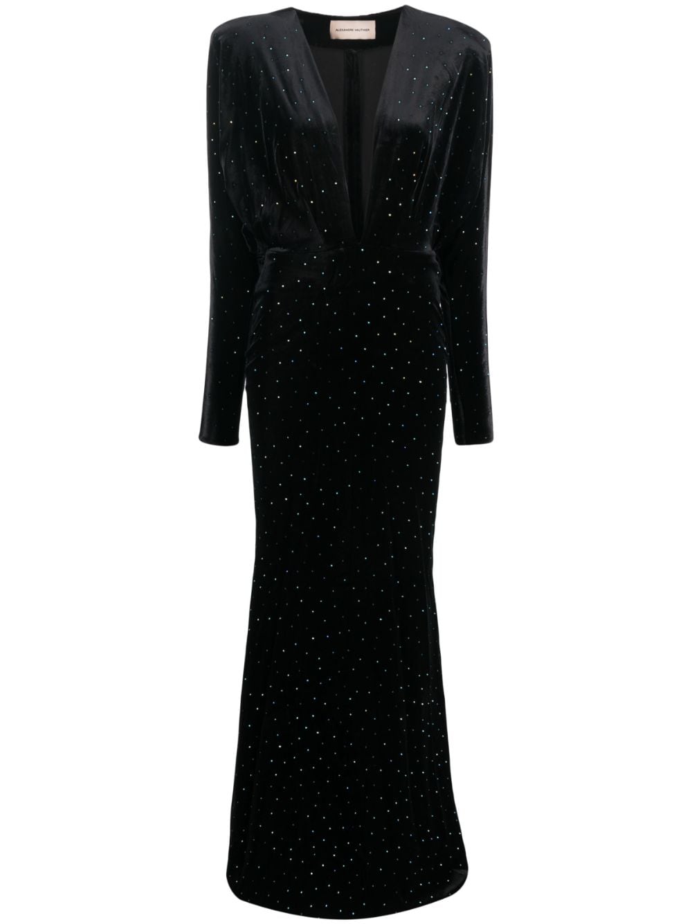 Alexandre Vauthier rhinestone-embellished plunge dress - Black von Alexandre Vauthier