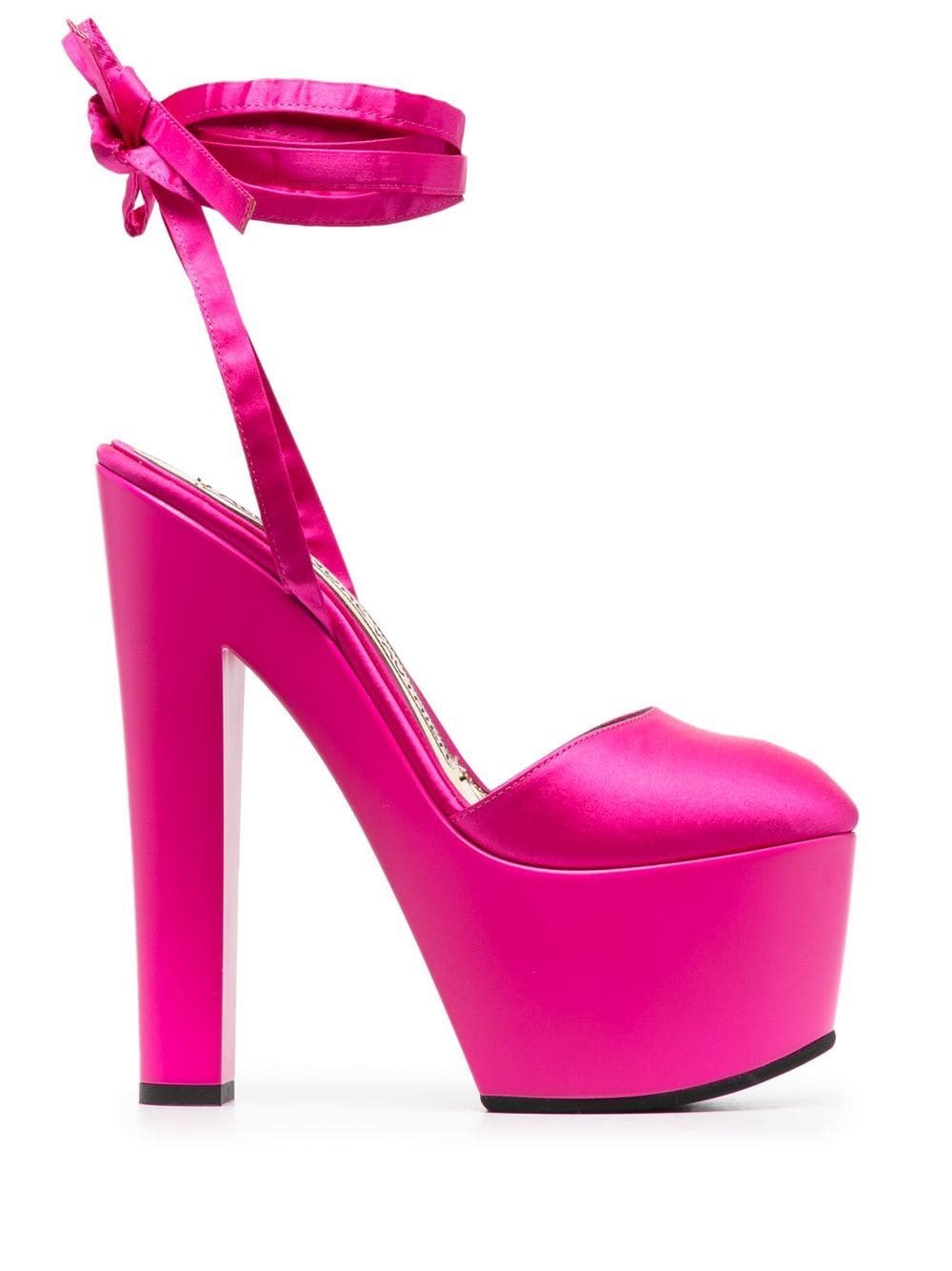 Alexandre Vauthier satin-finish platform sandals - Pink von Alexandre Vauthier