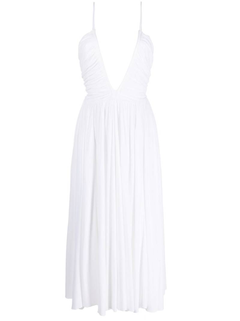 Alexandre Vauthier strapless V-neck midi dress - White von Alexandre Vauthier