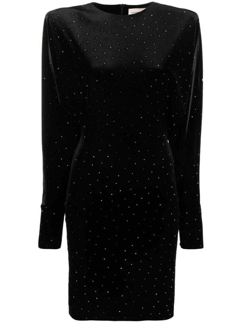 Alexandre Vauthier stud-detailed velvet dress - Black von Alexandre Vauthier