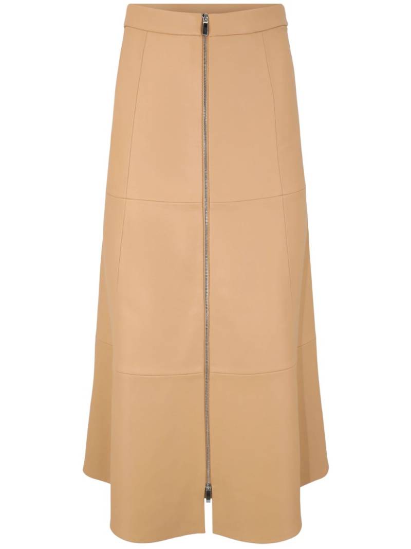 Alexis Kova zipped midi skirt - Neutrals von Alexis