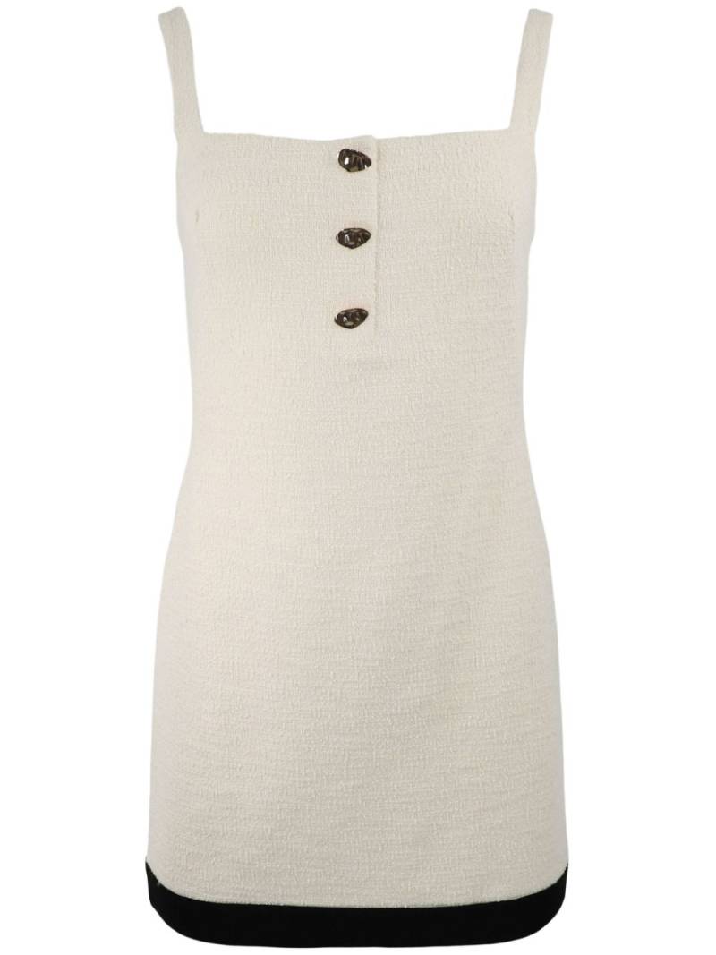 Alexis Sorena button-front sleeveless minidress - Neutrals von Alexis