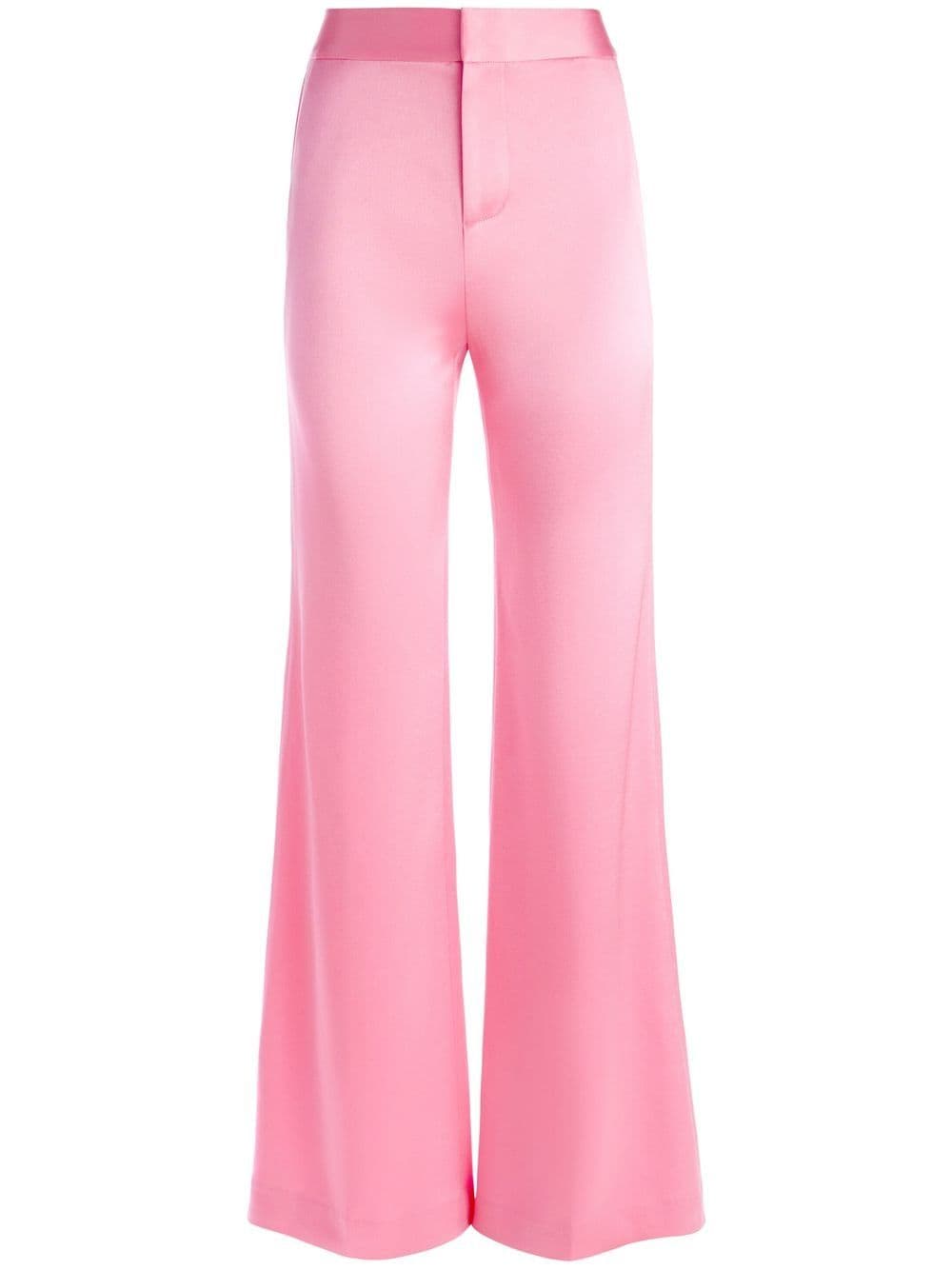 alice + olivia Deanna satin-finish palazzo pants - Pink von alice + olivia