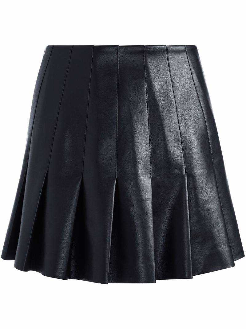 alice + olivia Carter faux leather pleated skirt - Black von alice + olivia