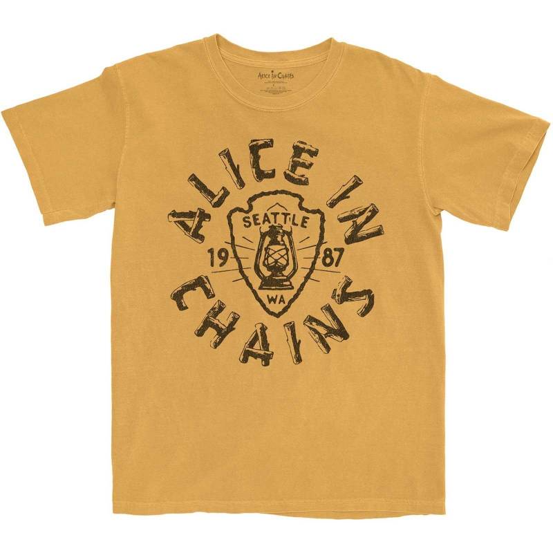 Tshirt Damen Gelb XXL von Alice In Chains