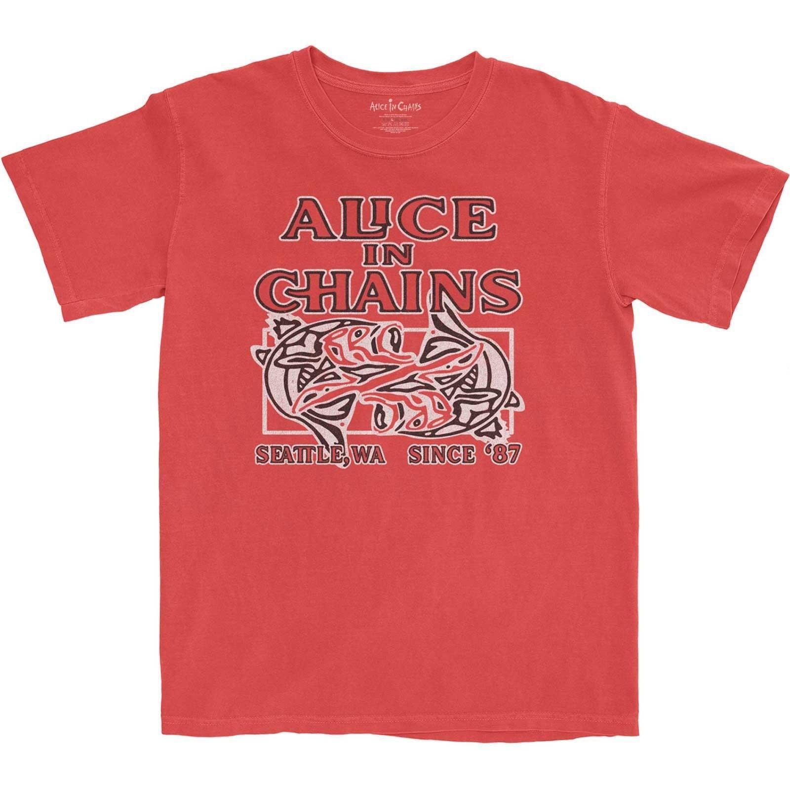 Tshirt Damen Pink L von Alice In Chains