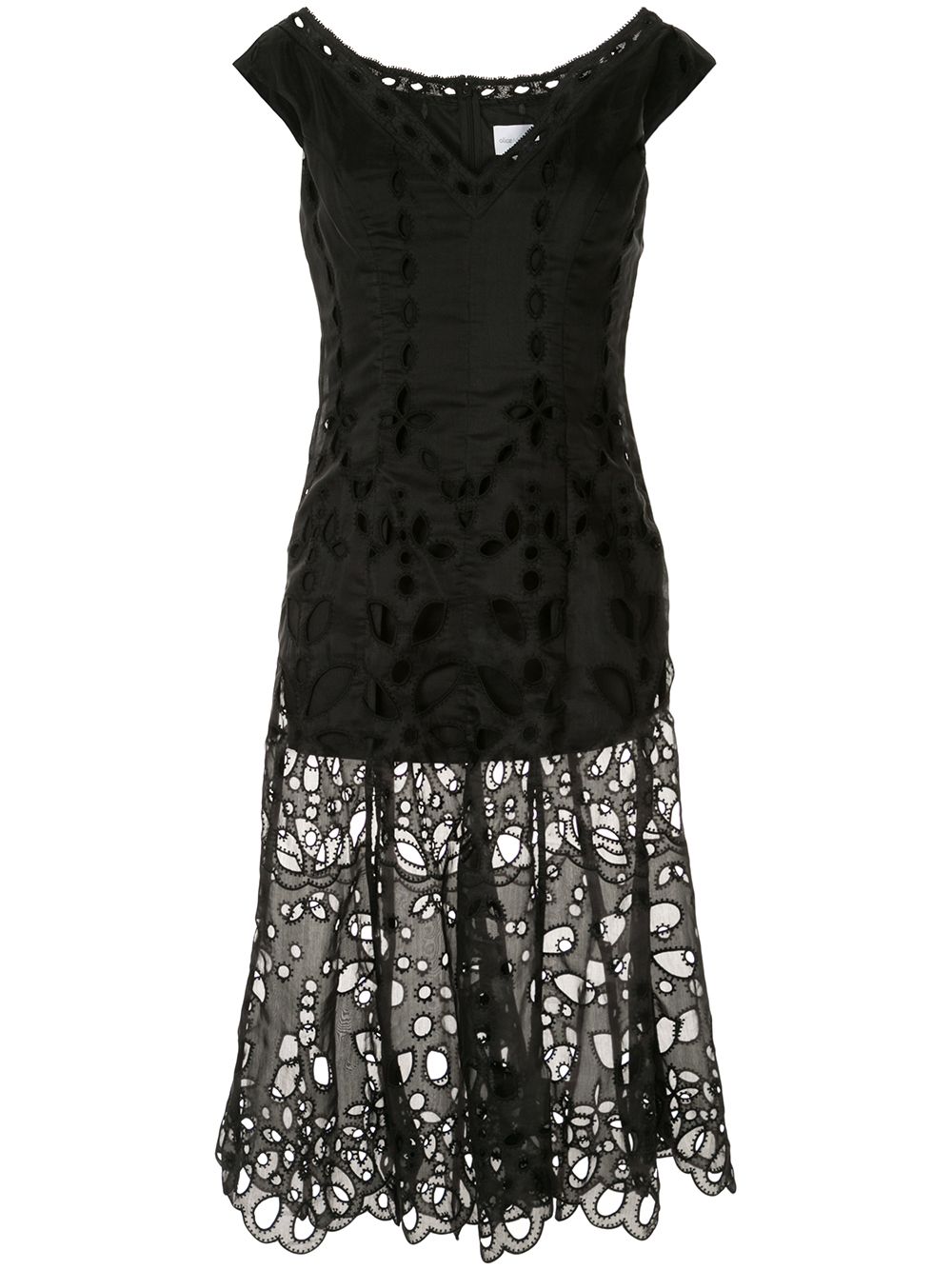 Alice McCall Baudelaire broderie anglais midi dress - Black