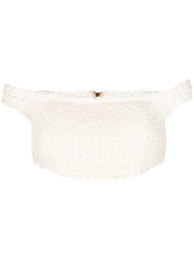 Alice McCall Salty Kisses crochet cropped top - Neutrals von Alice McCall