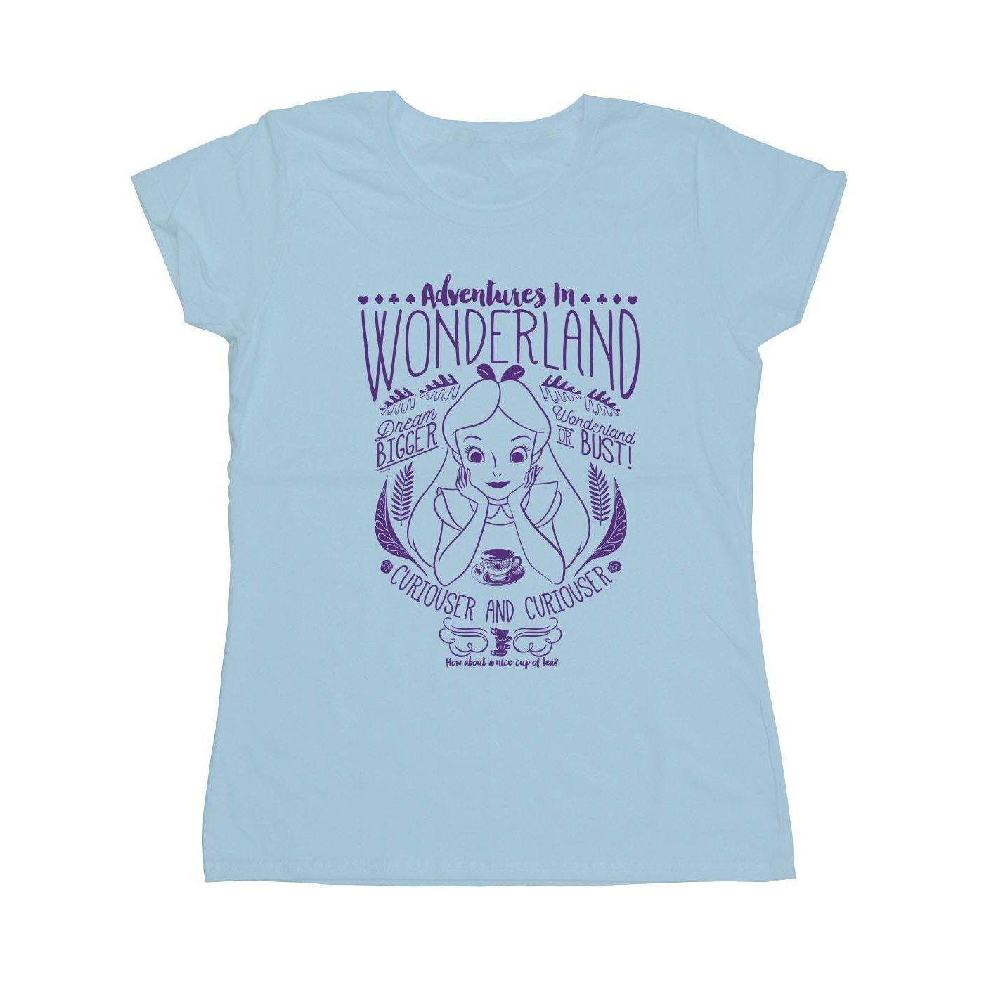 Adventures Tshirt Damen Blau XL von Alice in Wonderland