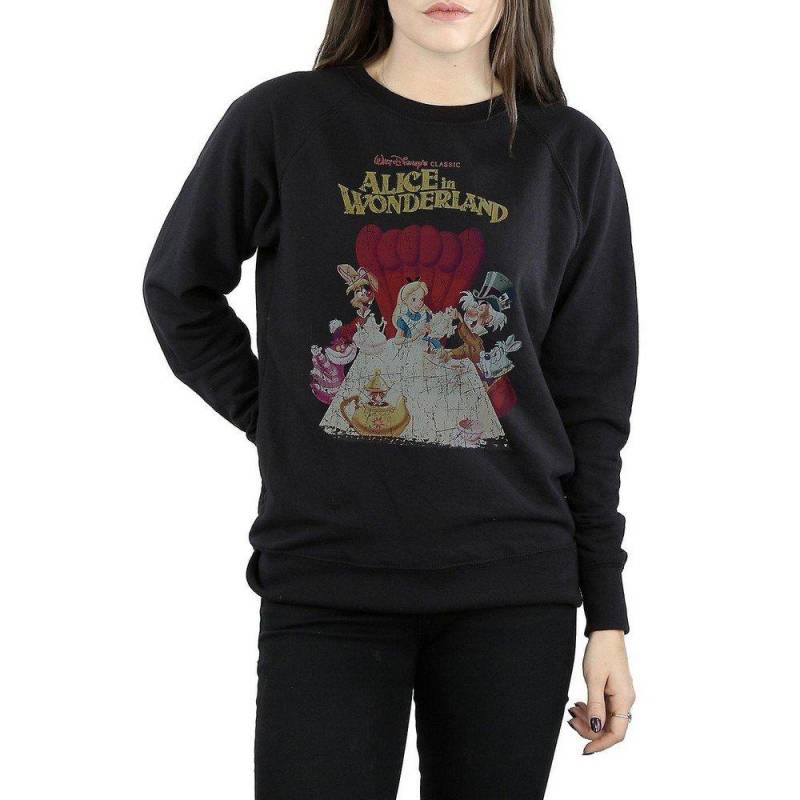 Alice in Wonderland - Poster Sweatshirt, für Damen, Schwarz, Größe M von Alice in Wonderland